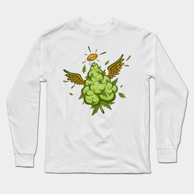 Angel Bud 420 Long Sleeve T-Shirt by TripoffGeloEDM